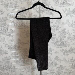 Pink Victorias Secret Black Glitter Leggings